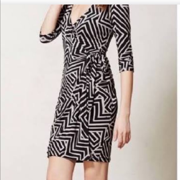 Anthropologie wrap knit dress - Picture 2 of 8